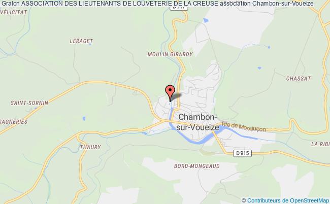 plan association Association Des Lieutenants De Louveterie De La Creuse Chambon-sur-Voueize