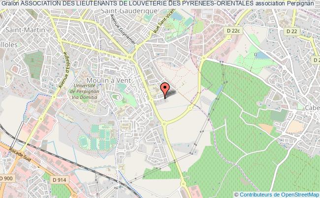 plan association Association Des Lieutenants De Louveterie Des Pyrenees-orientales Perpignan