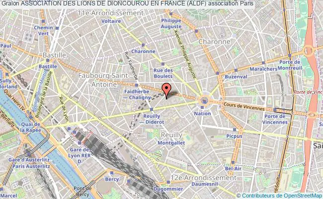 plan association Association Des Lions De Dioncourou En France (aldf) Paris