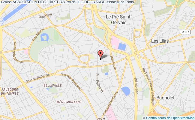 plan association Association Des Livreurs Paris-Île-de-france Paris