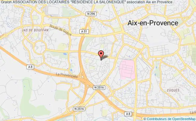 plan association Association Des Locataires "rÉsidence La Salonenque" Aix-en-Provence