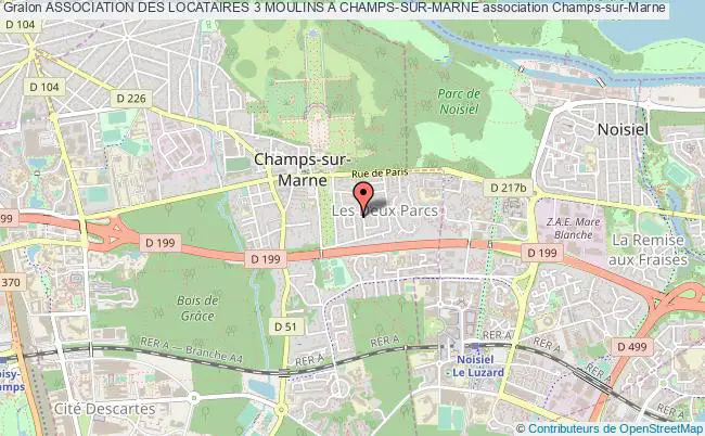 plan association Association Des Locataires 3 Moulins A Champs-sur-marne Champs-sur-Marne