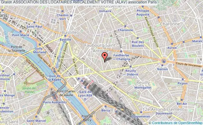 plan association Association Des Locataires Amicalement Votre (alav) Paris