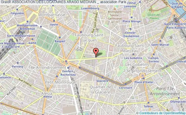 plan association Association Des Locataires Arago Mechain _ Paris
