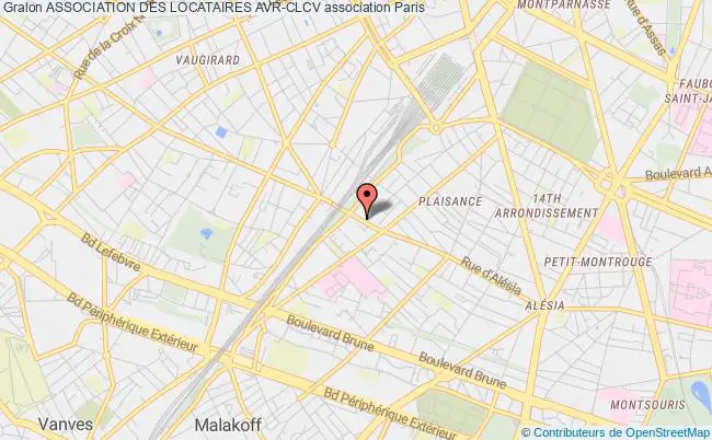 plan association Association Des Locataires Avr-clcv Paris
