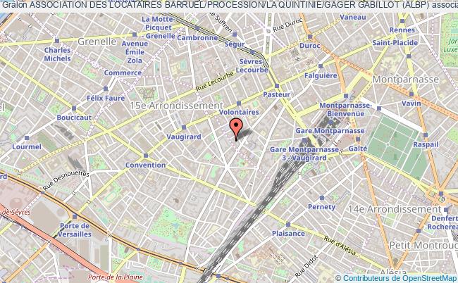 plan association Association Des Locataires Barruel/procession/la Quintinie/gager Gabillot (albp) Paris