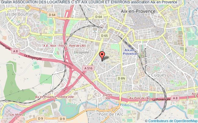 plan association Association Des Locataires C S F Aix Louxor Et Environs Aix-en-Provence