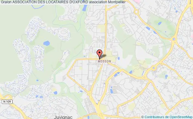 plan association Association Des Locataires D'oxford Montpellier