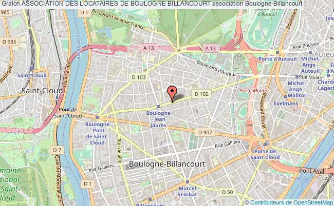 plan association Association Des Locataires De Boulogne Billancourt Boulogne-Billancourt