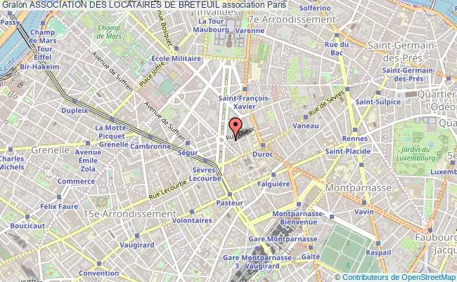 plan association Association Des Locataires De Breteuil Paris