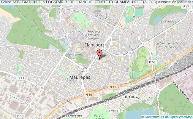 plan association Association Des Locataires De Franche -comte Et Champagnole (alfcc) Maurepas