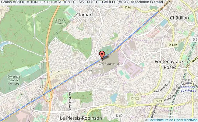 plan association Association Des Locataires De L'avenue De Gaulle (al2g) Clamart