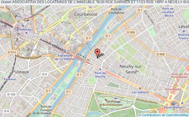 plan association Association Des Locataires De L'immeuble 18/20 Rue Garnier Et 17/23 Rue Ybry A Neuilly-sur-seine Neuilly-sur-Seine