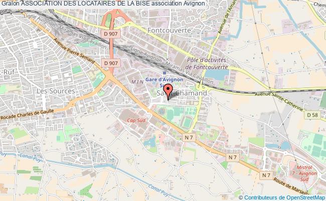 plan association Association Des Locataires De La Bise Avignon