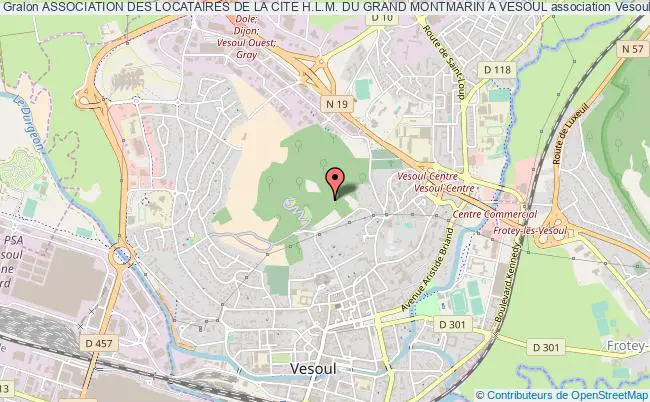 plan association Association Des Locataires De La Cite H.l.m. Du Grand Montmarin A Vesoul Vesoul