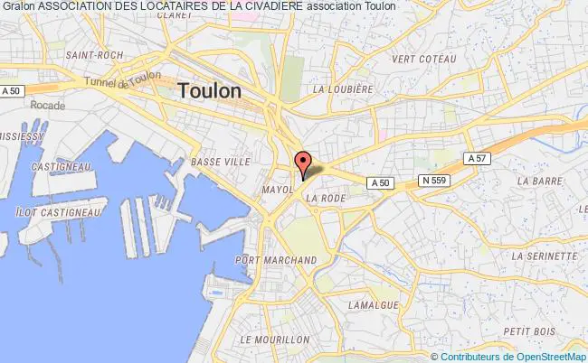 plan association Association Des Locataires De La Civadiere Toulon