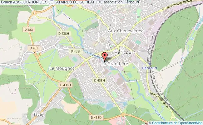 plan association Association Des Locataires De La Filature Héricourt