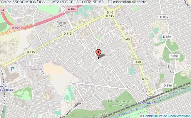 plan association Association Des Locataires De La Fontaine Mallet Villepinte