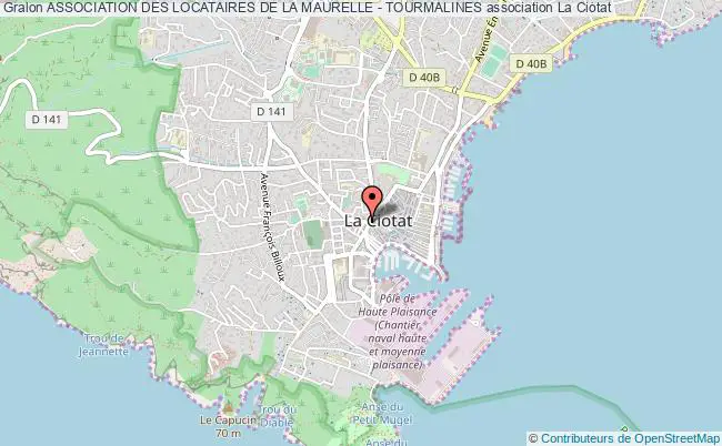 plan association Association Des Locataires De La Maurelle - Tourmalines La Ciotat