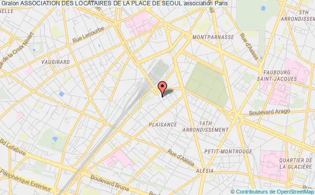 plan association Association Des Locataires De La Place De Seoul Paris