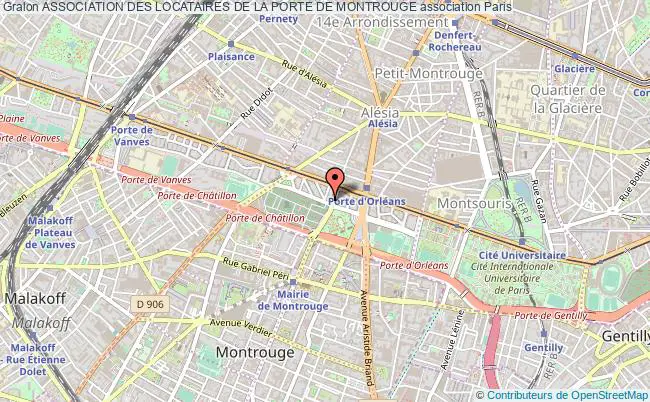 plan association Association Des Locataires De La Porte De Montrouge Paris