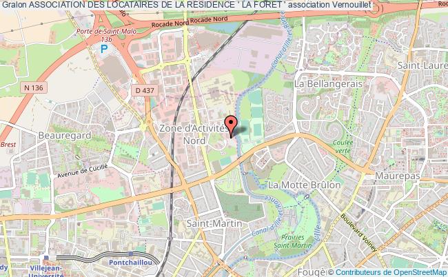 plan association Association Des Locataires De La Residence ' La Foret ' Vernouillet