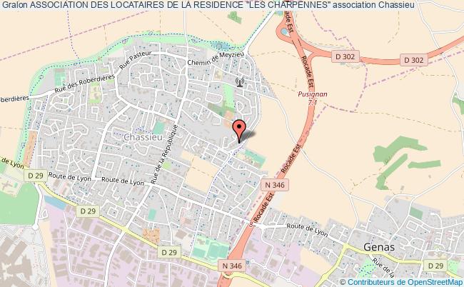 plan association Association Des Locataires De La Residence "les Charpennes" Chassieu