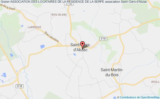 plan association Association Des Locataires De La Residence De La Serpe Saint-Ciers-d'Abzac