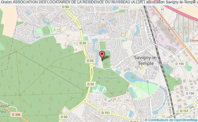 plan association Association Des Locataires De La Residence Du Ruisseau (a.l2r.) Savigny-le-Temple