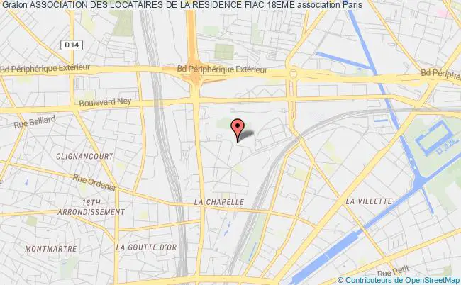 plan association Association Des Locataires De La Residence Fiac 18eme Paris 18e