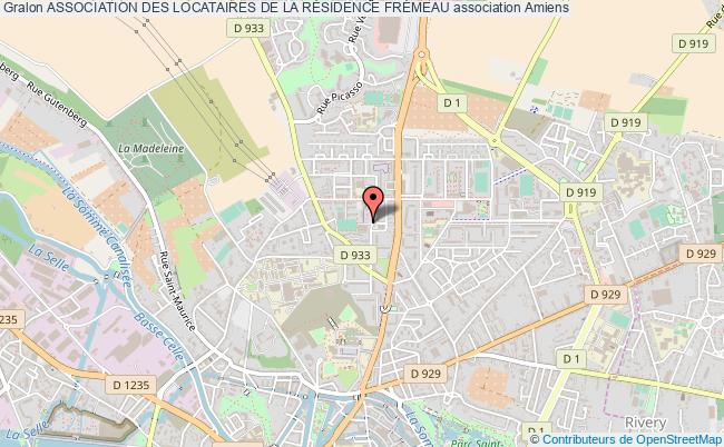 plan association Association Des Locataires De La RÉsidence FrÉmeau Amiens