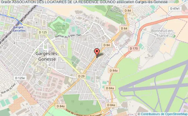 plan association Association Des Locataires De La Residence Gounod Garges-lès-Gonesse