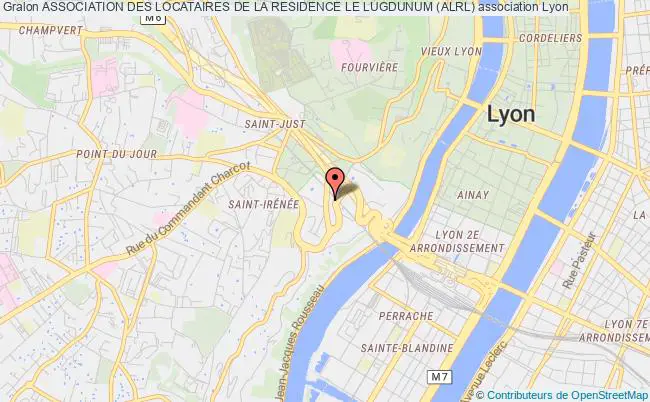 plan association Association Des Locataires De La Residence Le Lugdunum (alrl) Lyon