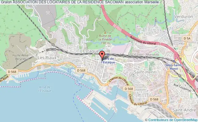 plan association Association Des Locataires De La Residence Sacoman Marseille