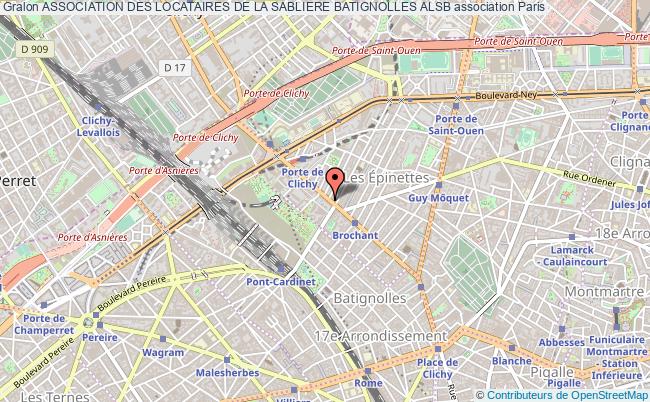 plan association Association Des Locataires De La Sabliere Batignolles Alsb Paris