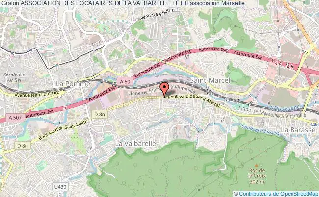plan association Association Des Locataires De La Valbarelle I Et Ii Marseille