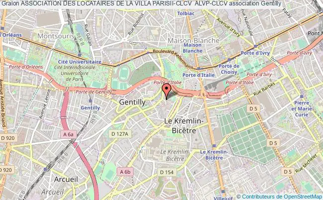 plan association Association Des Locataires De La Villa Parisii-clcv  Alvp-clcv Gentilly