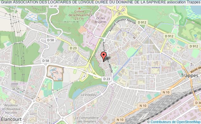 plan association Association Des Locataires De Longue Duree Du Domaine De La Sapiniere Trappes