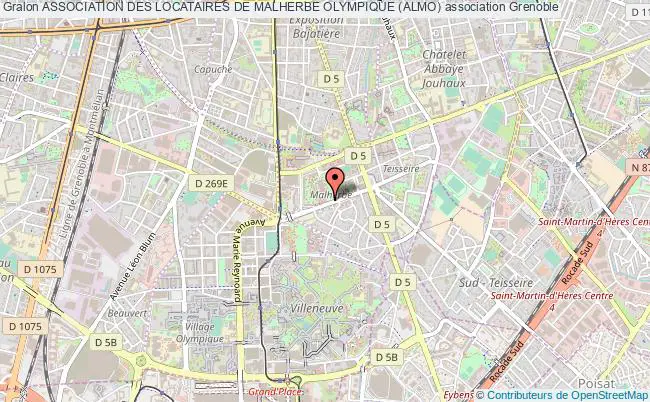 plan association Association Des Locataires De Malherbe Olympique (almo) Grenoble
