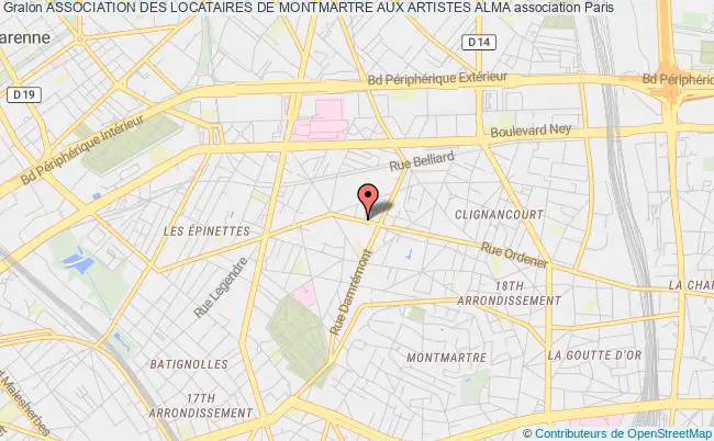 plan association Association Des Locataires De Montmartre Aux Artistes Alma Paris