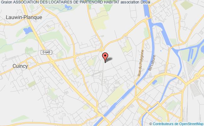 plan association Association Des Locataires De Partenord Habitat Douai