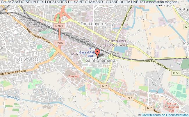 plan association Association Des Locataires De Saint Chamand - Grand Delta Habitat Avignon