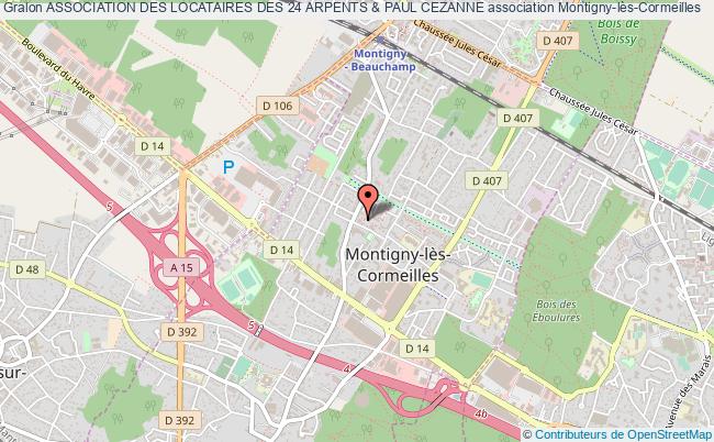plan association Association Des Locataires Des 24 Arpents & Paul Cezanne Montigny-lès-Cormeilles
