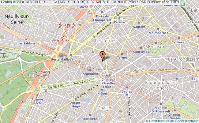 plan association Association Des Locataires Des 28,30,32 Avenue Carnot 75017 Paris Paris