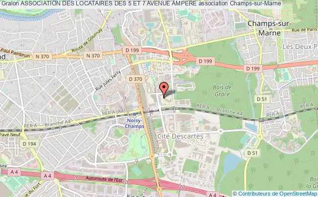 plan association Association Des Locataires Des 5 Et 7 Avenue Ampere Champs-sur-Marne