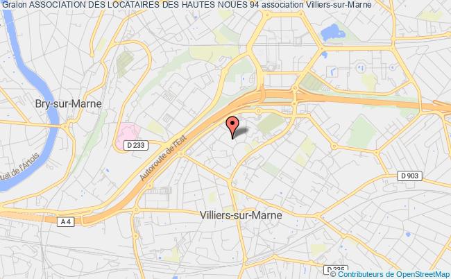 plan association Association Des Locataires Des Hautes Noues 94 Villiers-sur-Marne