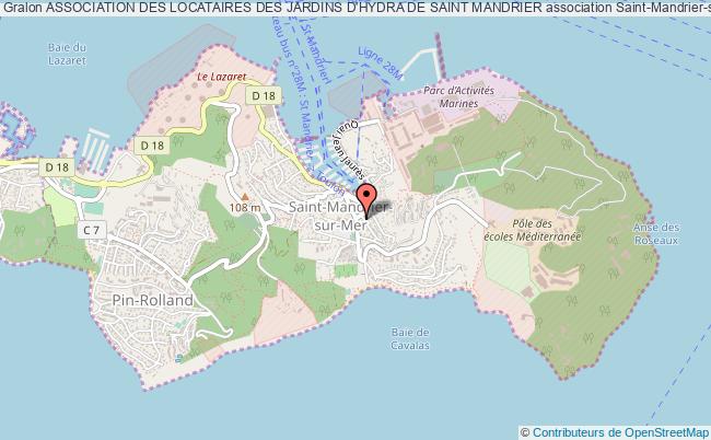 plan association Association Des Locataires Des Jardins D'hydra De Saint Mandrier Saint-Mandrier-sur-Mer