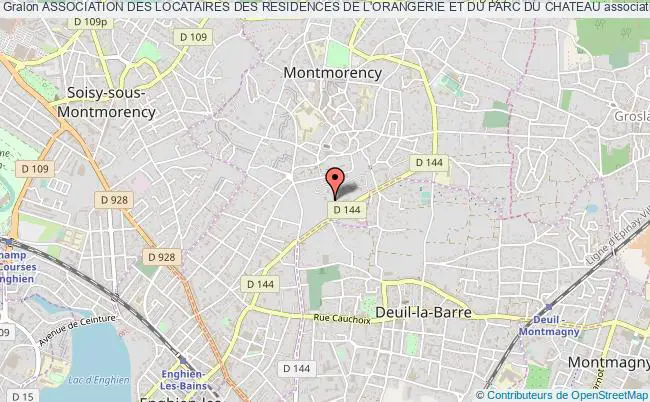 plan association Association Des Locataires Des Residences De L'orangerie Et Du Parc Du Chateau Montmorency