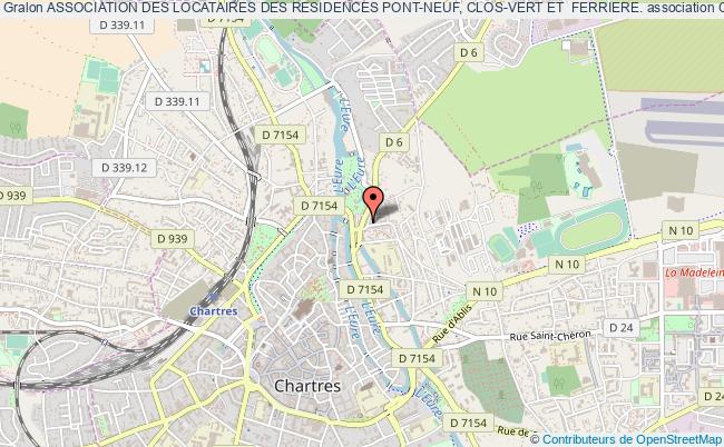 plan association Association Des Locataires Des Residences Pont-neuf, Clos-vert Et  Ferriere. Chartres