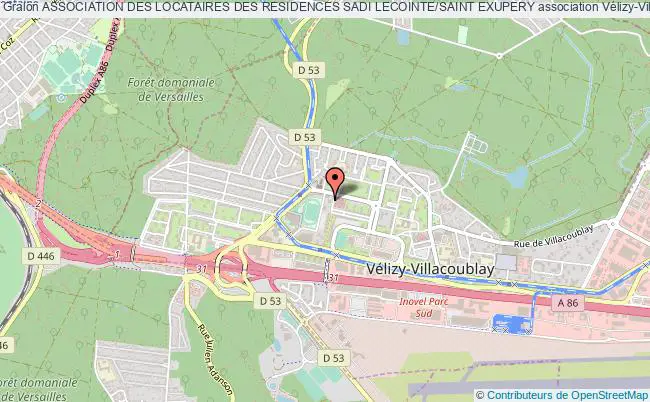 plan association Association Des Locataires Des Residences Sadi Lecointe/saint Exupery Vélizy-Villacoublay